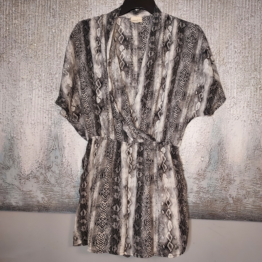 1.4.3 Story  by Line Up Snakeskin Print Romper